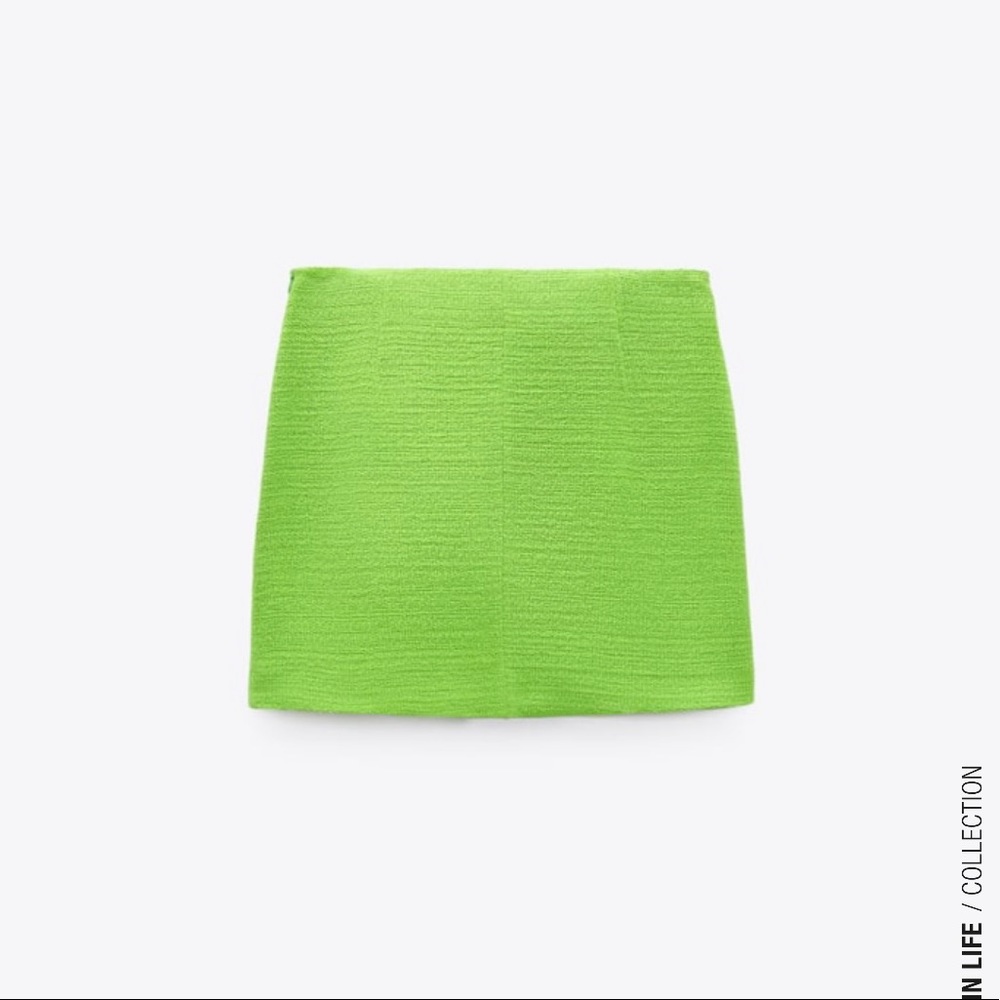 Zara Buttoned Textured Skirt - Picture 5 of 7